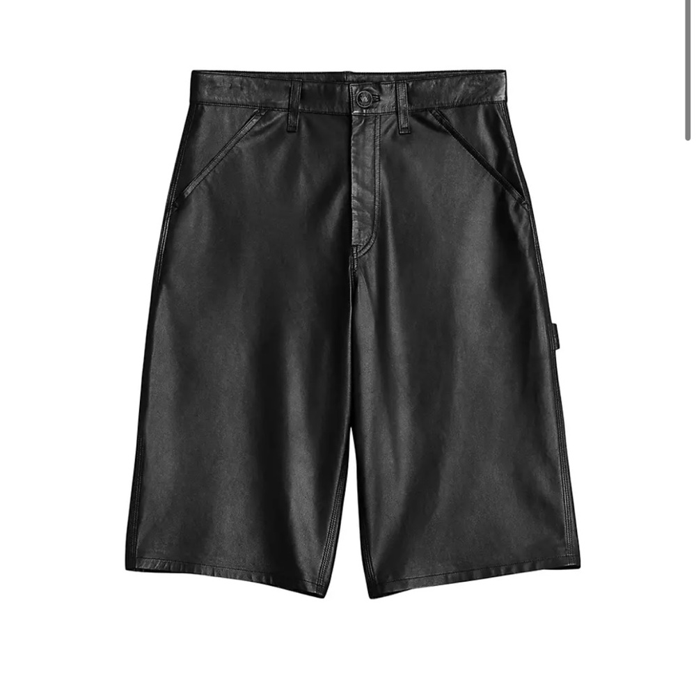 Rag & Bone Cavalry Leather Carpenter Shorts